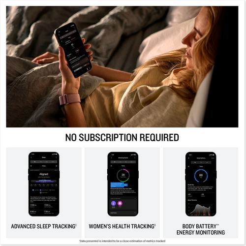 سوار Garmin CIRQA الذكي لتتبع اللياقة البدنية والنوم سوار Garmin CIRQA الذكي لتتبع اللياقة البدنية والنوم